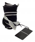 EMPORIO ARMANIエンポリオ アルマーニ）の古着「EMPORIO ARMANI　スカーフ」｜ブラック×ホワイト
