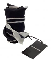 EMPORIO ARMANI（エンポリオ アルマーニ）の古着「EMPORIO ARMANI　スカーフ」｜ブラック×ホワイト
