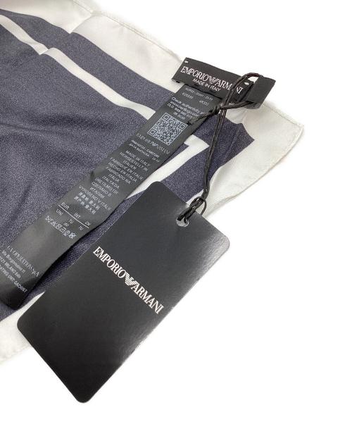 EMPORIO ARMANI（エンポリオ アルマーニ）EMPORIO ARMANI (エンポリオ アルマーニ) EMPORIO ARMANI　スカーフ ブラック×ホワイトの古着・服飾アイテム