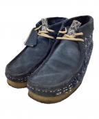 CLARKS ORIGINALSクラークス オリジナルズ）の古着「Clarks Originals　ワラビーブーツ」｜ネイビー