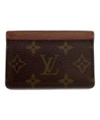 LOUIS VUITTONルイ ヴィトン）の古着「LOUIS VUITTON　モノグラム　ポルト カルト・サーンプル　カードケース」｜ブラウン