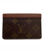 LOUIS VUITTONルイ ヴィトン）の古着「LOUIS VUITTON　モノグラム　ポルト カルト・サーンプル　カードケース」｜ブラウン