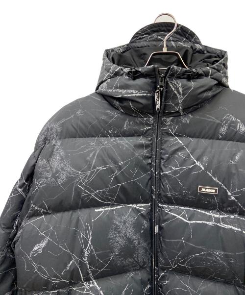 X-LARGE（エクストララージ）X-LARGE (エクストララージ) ダウンジャケット ブラック×グレー サイズ:XLの古着・服飾アイテム