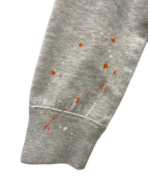 POLO RALPH LAUREN（ポロ・ラルフローレン）POLO RALPH LAUREN (ポロ・ラルフローレン) クルーネックペイントスウェット グレー サイズ:Mの古着・服飾アイテム