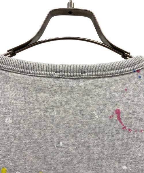 POLO RALPH LAUREN（ポロ・ラルフローレン）POLO RALPH LAUREN (ポロ・ラルフローレン) クルーネックペイントスウェット グレー サイズ:Mの古着・服飾アイテム
