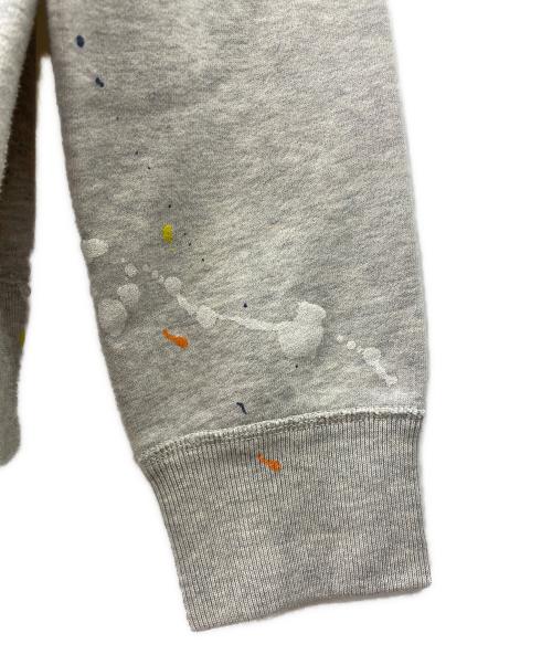 POLO RALPH LAUREN（ポロ・ラルフローレン）POLO RALPH LAUREN (ポロ・ラルフローレン) クルーネックペイントスウェット グレー サイズ:Mの古着・服飾アイテム