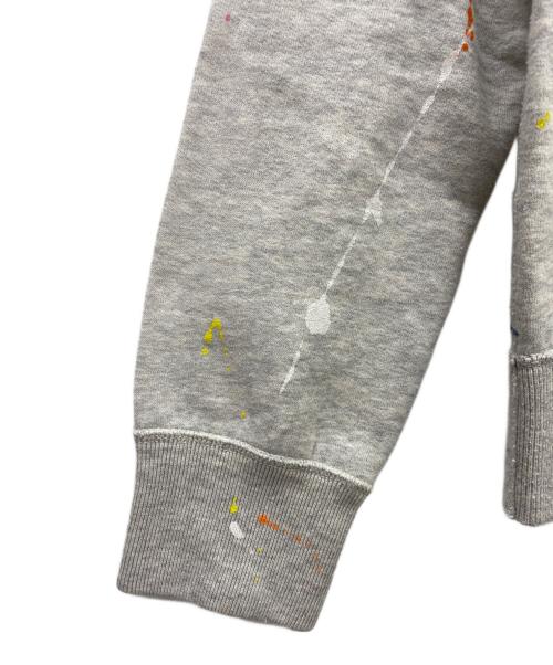 POLO RALPH LAUREN（ポロ・ラルフローレン）POLO RALPH LAUREN (ポロ・ラルフローレン) クルーネックペイントスウェット グレー サイズ:Mの古着・服飾アイテム