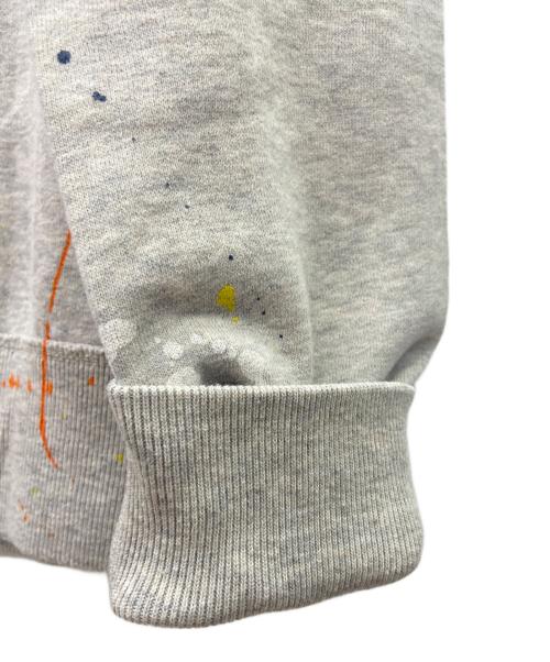 POLO RALPH LAUREN（ポロ・ラルフローレン）POLO RALPH LAUREN (ポロ・ラルフローレン) クルーネックペイントスウェット グレー サイズ:Mの古着・服飾アイテム