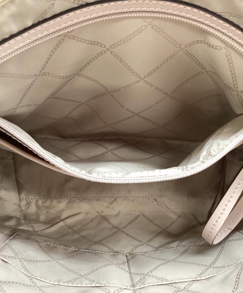 MICHAEL KORS（マイケル・コース）MICHAEL KORS (マイケル・コース) トートバッグ ベージュ×ピンクの古着・服飾アイテム