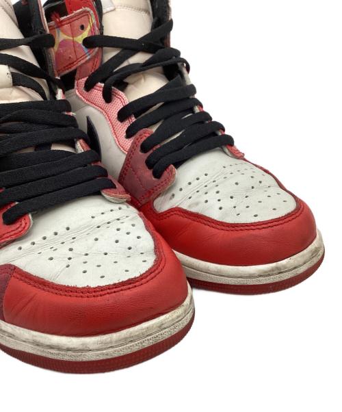 NIKE（ナイキ）NIKE (ナイキ) NIKE　Air Jordan 1 Retro High OG SP Spider-Man　ハイカットスニーカー レッド×ホワイト サイズ:28ｃｍの古着・服飾アイテム