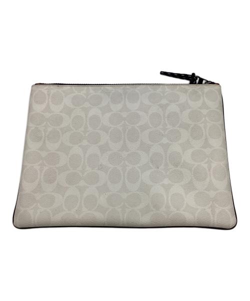COACH（コーチ）COACH (コーチ) Disney (ディズニー) シグネチャークラッチバッグ ホワイト サイズ:なしの古着・服飾アイテム