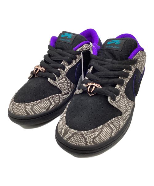 NIKE（ナイキ）NIKE (ナイキ) Dashawn Jordan (ダショーン・ジョーダン) NIKE　Dashawn Jordan　Bright Spruce　スニーカー ブラック×パープル サイズ:25ｃｍの古着・服飾アイテム