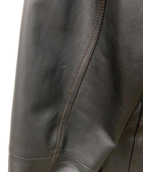 Barassi（バラシ）Barassi (バラシ) レザージャケット ブラック×ブラウン サイズ:SIZE46の古着・服飾アイテム