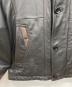 中古・古着 Barassi (バラシ) レザージャケット ブラック×ブラウン サイズ:SIZE46：8000円