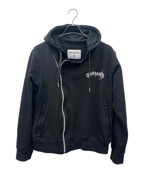 JANPARI（ジャンパリ）JANPARI (ジャンパリ) ジップパーカー ブラック サイズ:Mの古着・服飾アイテム