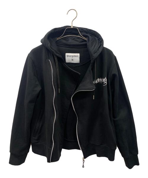 JANPARI（ジャンパリ）JANPARI (ジャンパリ) ジップパーカー ブラック サイズ:Mの古着・服飾アイテム
