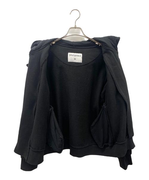 JANPARI（ジャンパリ）JANPARI (ジャンパリ) ジップパーカー ブラック サイズ:Mの古着・服飾アイテム