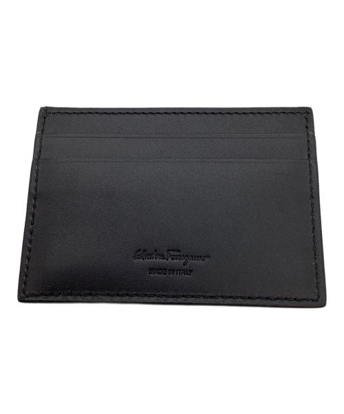 Salvatore Ferragamo（サルヴァトーレ フェラガモ）Salvatore Ferragamo (サルヴァトーレ フェラガモ) ダブルガンチーニカードケース ブラックの古着・服飾アイテム
