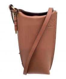 LOEWE（ロエベ）の古着「LOEWE　ゲートポケット　ショルダーバッグ」｜ブラウン