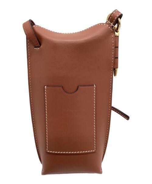 LOEWE（ロエベ）LOEWE (ロエベ) LOEWE　ゲートポケット　ショルダーバッグ ブラウンの古着・服飾アイテム