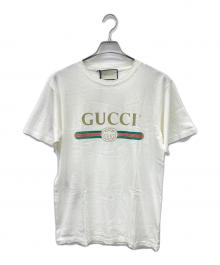 GUCCI（グッチ）の古着「オーバーサイズロゴTシャツ」｜ホワイト