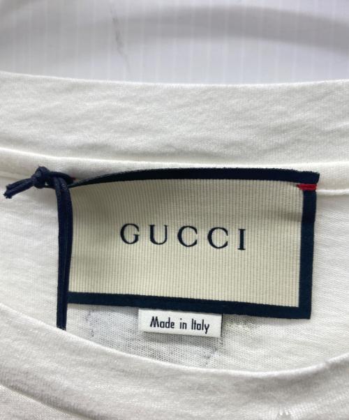 GUCCI（グッチ）GUCCI (グッチ) オーバーサイズロゴTシャツ ホワイト サイズ:XSの古着・服飾アイテム