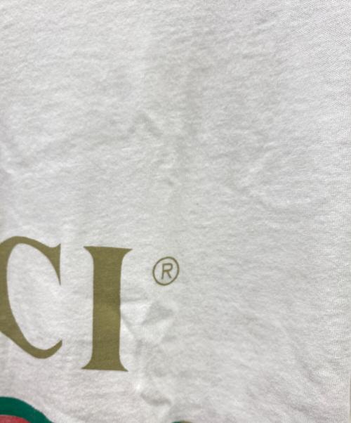 GUCCI（グッチ）GUCCI (グッチ) オーバーサイズロゴTシャツ ホワイト サイズ:XSの古着・服飾アイテム