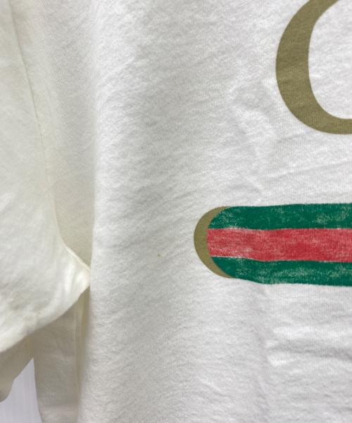 GUCCI（グッチ）GUCCI (グッチ) オーバーサイズロゴTシャツ ホワイト サイズ:XSの古着・服飾アイテム