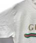中古・古着 GUCCI (グッチ) オーバーサイズロゴTシャツ ホワイト サイズ:XS：20000円