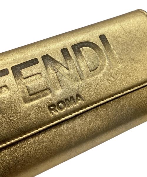 FENDI（フェンディ）FENDI (フェンディ) FENDI　コンチネンタル　長財布 ゴールドの古着・服飾アイテム