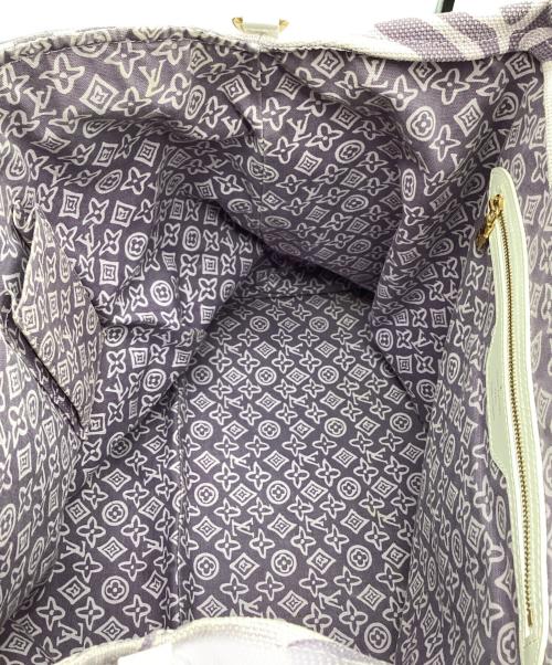 LOUIS VUITTON（ルイ ヴィトン）LOUIS VUITTON (ルイ ヴィトン) トートバッグ パープル×ホワイトの古着・服飾アイテム