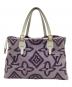 LOUIS VUITTON (ルイ ヴィトン) トートバッグ パープル×ホワイト：55000円