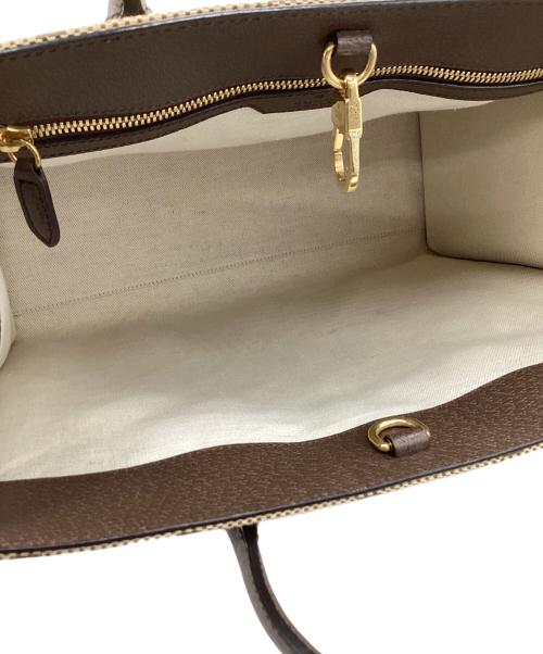 GUCCI（グッチ）GUCCI (グッチ) 2WAYバッグ ブラウン×ベージュの古着・服飾アイテム