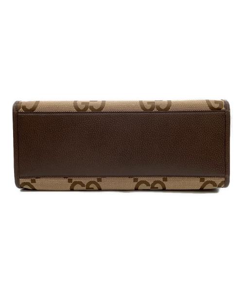 GUCCI（グッチ）GUCCI (グッチ) 2WAYバッグ ブラウン×ベージュの古着・服飾アイテム