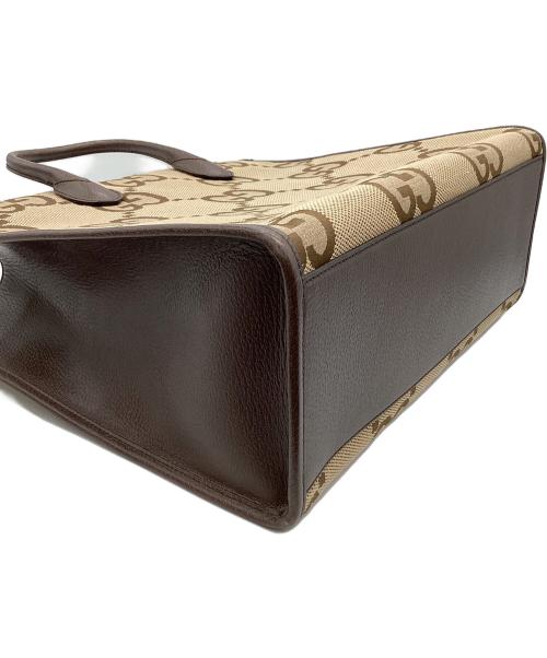 GUCCI（グッチ）GUCCI (グッチ) 2WAYバッグ ブラウン×ベージュの古着・服飾アイテム