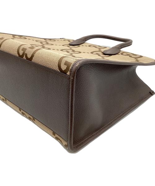GUCCI（グッチ）GUCCI (グッチ) 2WAYバッグ ブラウン×ベージュの古着・服飾アイテム