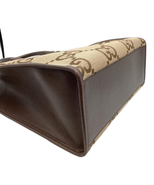 GUCCI（グッチ）GUCCI (グッチ) 2WAYバッグ ブラウン×ベージュの古着・服飾アイテム