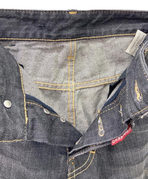 DSQUARED2（ディースクエアード）DSQUARED2 (ディースクエアード) ダメージ加工デニムパンツ ブラック サイズ:SIZE42の古着・服飾アイテム