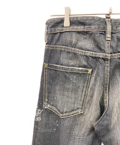 DSQUARED2（ディースクエアード）DSQUARED2 (ディースクエアード) ダメージ加工デニムパンツ ブラック サイズ:SIZE42の古着・服飾アイテム