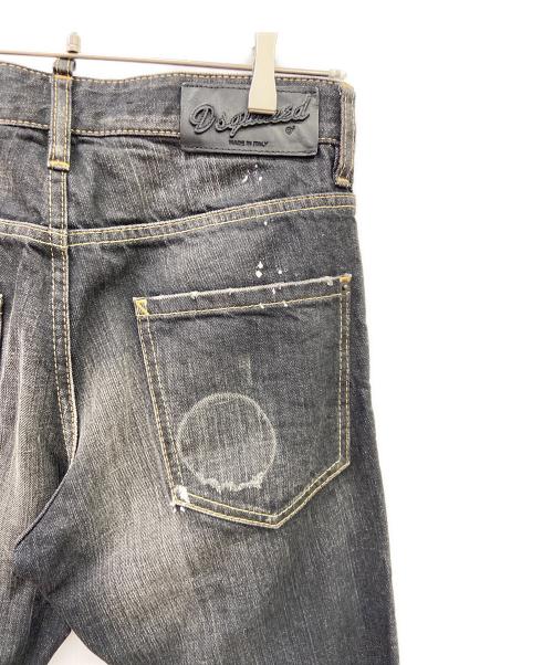 DSQUARED2（ディースクエアード）DSQUARED2 (ディースクエアード) ダメージ加工デニムパンツ ブラック サイズ:SIZE42の古着・服飾アイテム