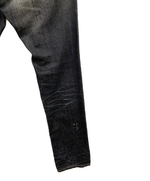DSQUARED2（ディースクエアード）DSQUARED2 (ディースクエアード) ダメージ加工デニムパンツ ブラック サイズ:SIZE42の古着・服飾アイテム