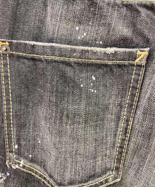 DSQUARED2（ディースクエアード）DSQUARED2 (ディースクエアード) ダメージ加工デニムパンツ ブラック サイズ:SIZE42の古着・服飾アイテム