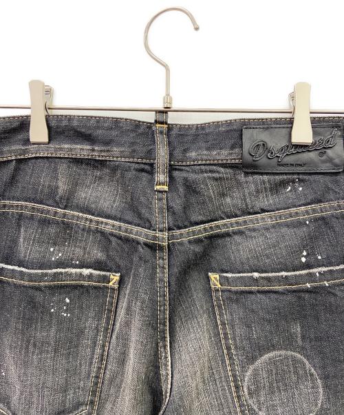 DSQUARED2（ディースクエアード）DSQUARED2 (ディースクエアード) ダメージ加工デニムパンツ ブラック サイズ:SIZE42の古着・服飾アイテム