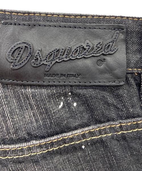 DSQUARED2（ディースクエアード）DSQUARED2 (ディースクエアード) ダメージ加工デニムパンツ ブラック サイズ:SIZE42の古着・服飾アイテム