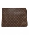 ）の古着「LOUIS VUITTON　モノグラム　ポッシュ・ドキュマン　クラッチバッグ」｜ブラウン