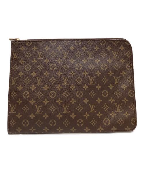 LOUIS VUITTON（ルイ ヴィトン）LOUIS VUITTON (ルイ ヴィトン) LOUIS VUITTON　モノグラム　ポッシュ・ドキュマン　クラッチバッグ ブラウンの古着・服飾アイテム