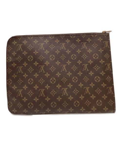 LOUIS VUITTON（ルイ ヴィトン）LOUIS VUITTON (ルイ ヴィトン) LOUIS VUITTON　モノグラム　ポッシュ・ドキュマン　クラッチバッグ ブラウンの古着・服飾アイテム