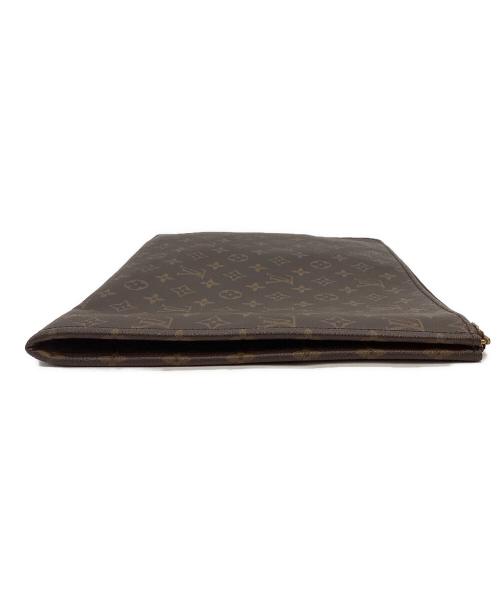 LOUIS VUITTON（ルイ ヴィトン）LOUIS VUITTON (ルイ ヴィトン) LOUIS VUITTON　モノグラム　ポッシュ・ドキュマン　クラッチバッグ ブラウンの古着・服飾アイテム
