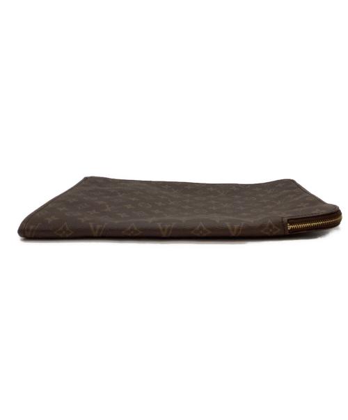 LOUIS VUITTON（ルイ ヴィトン）LOUIS VUITTON (ルイ ヴィトン) LOUIS VUITTON　モノグラム　ポッシュ・ドキュマン　クラッチバッグ ブラウンの古着・服飾アイテム