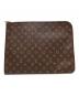 LOUIS VUITTON（ルイ ヴィトン）の古着「LOUIS VUITTON　モノグラム　ポッシュ・ドキュマン　クラッチバッグ」｜ブラウン